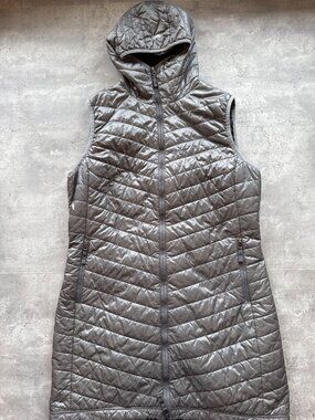 Skhoop Debbie Mid Length Puffer Vest, Size XXL, Grey